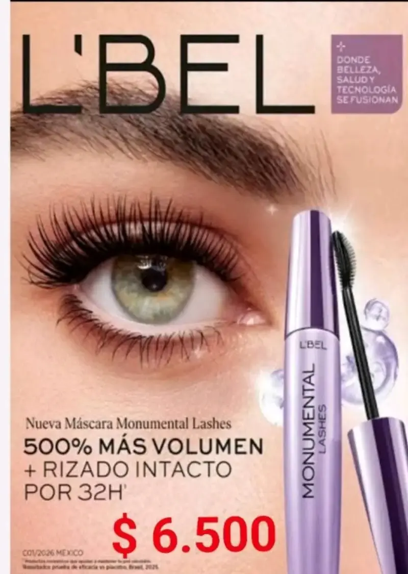 Máscara de Pestañas L'Bel Monumental Lashes