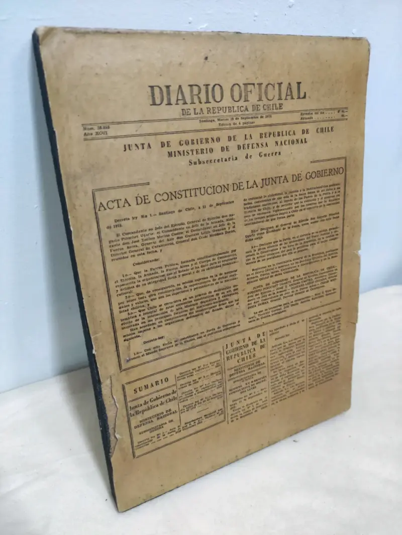 Diario Oficial de la República de Chile 1973 - 1