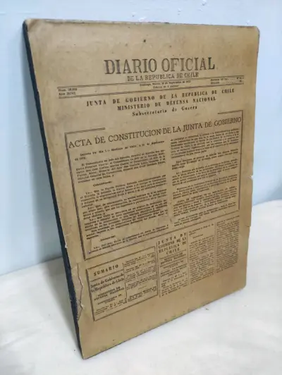 Diario Oficial de la República de Chile 1973 - miniatura 1