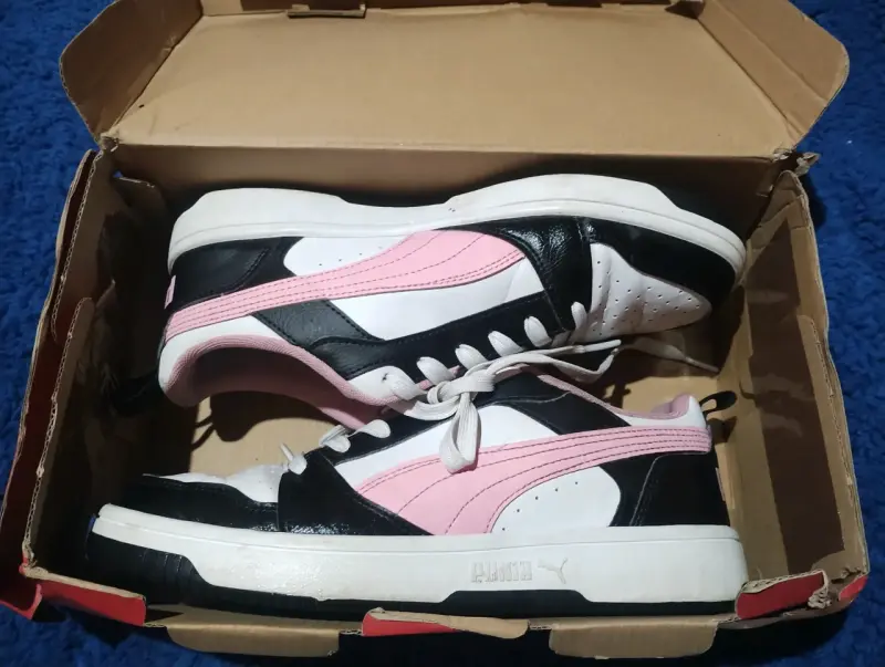 Zapatillas deportivas mujer blanco y rosa - 2