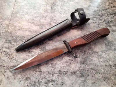 CUCHILLO ALEMAN TRINCHER 1917-1945 ORIGINAL - miniatura 2