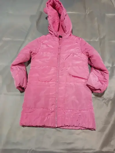Casaca infantil rosado con capucha - miniatura 1