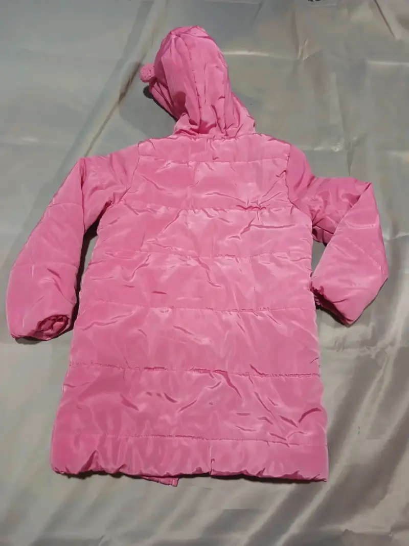 Casaca infantil rosado con capucha - 5