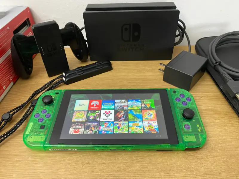 Nintendo Switch Magia Chip. Green Aqua, 128gb - 2