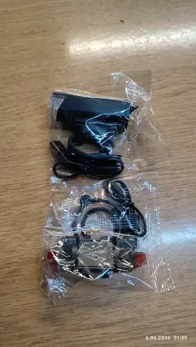 Luz delantera y trasera para bicicleta con USB - miniatura 2