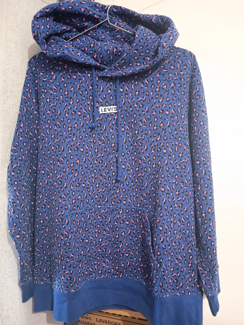 Polerón con capucha estampado azul Levi's - 1