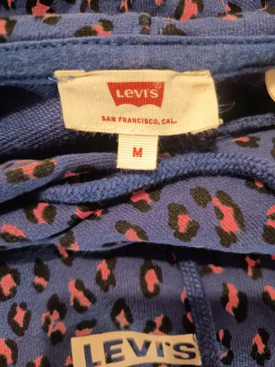 Polerón con capucha estampado azul Levi's - miniatura 2