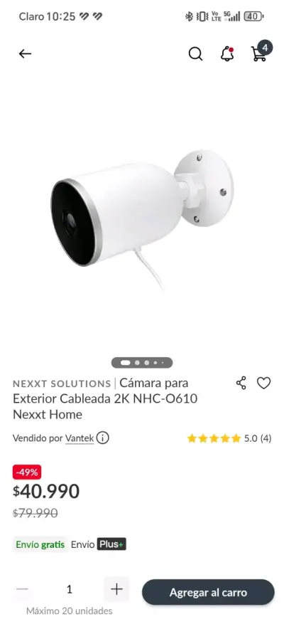 Cámara WiFi interior y exterior - visión nocturna. - miniatura 6