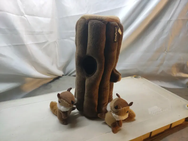 Juguete de peluche tronco con ardillas - 2