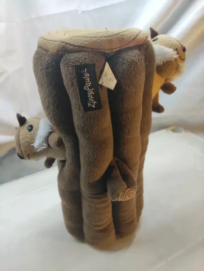 Juguete de peluche tronco con ardillas - miniatura 3