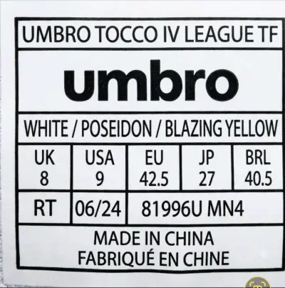 Zapatillas de fútbol sala Umbro blancas - miniatura 5