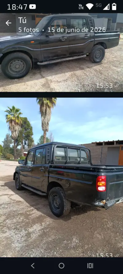 Camioneta pickup negra en buen estado - miniatura 2