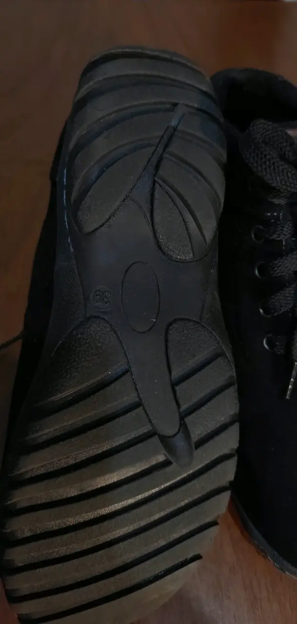 Botines de cuero negro para mujer - 4