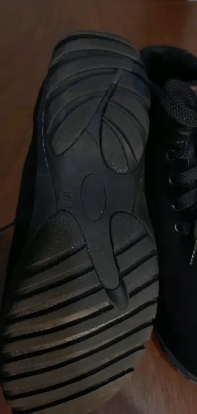 Botines de cuero negro para mujer - miniatura 4