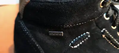 Botines de cuero negro para mujer - miniatura 5