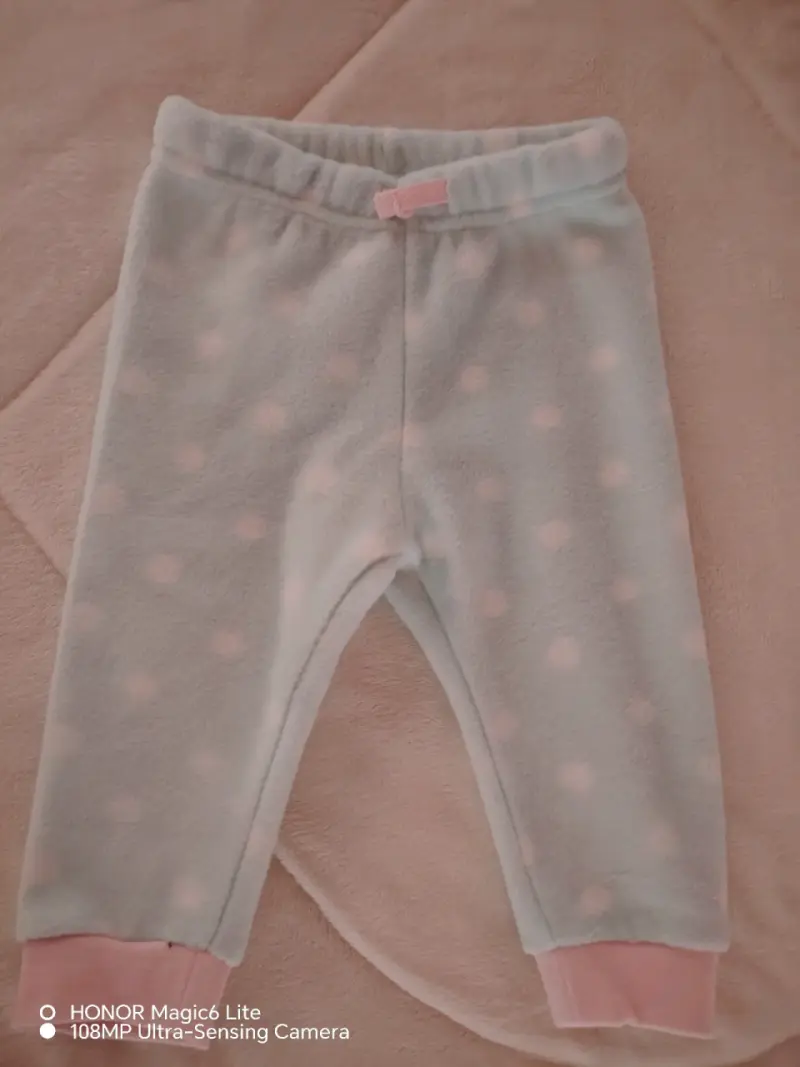 Pantalones de polar para bebé con diseño de lunares - 1