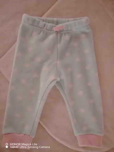Pantalones de polar para bebé con diseño de lunares - miniatura 1