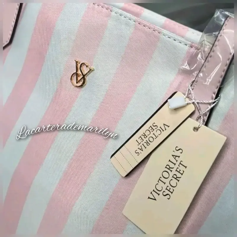 Bolso tote Victoria's Secret a rayas - 3