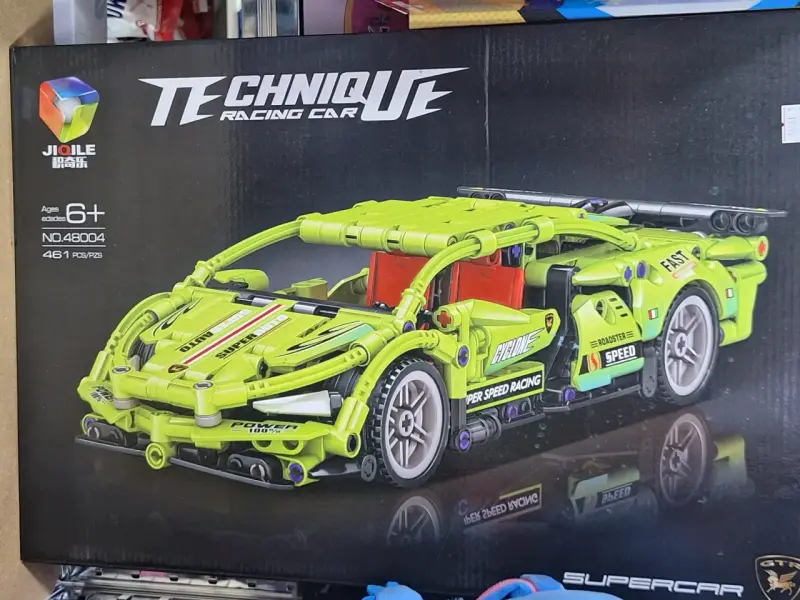 Set de construcción de auto de carreras JiQile para niños - 1