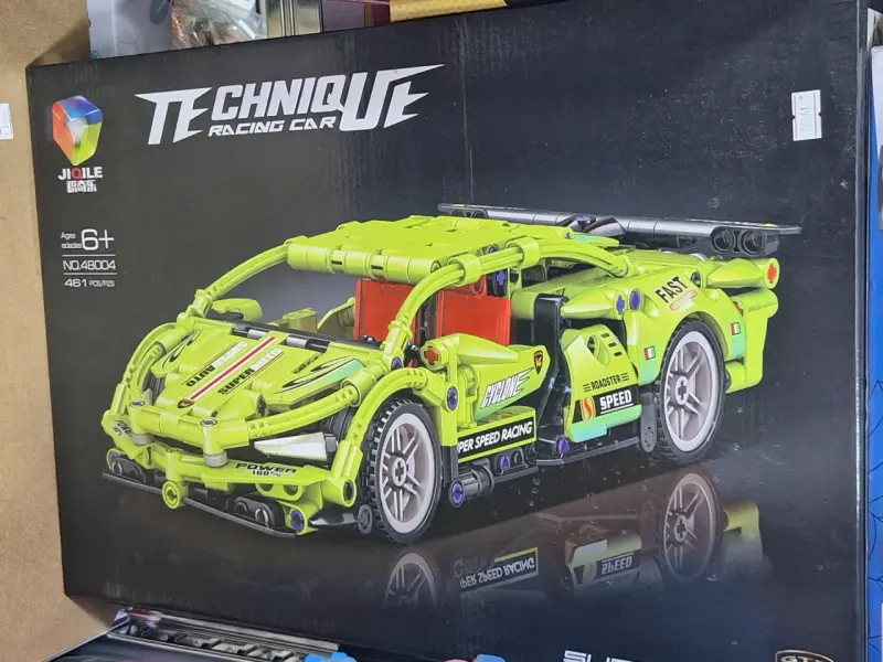Set de construcción de auto de carreras JiQile para niños - 3