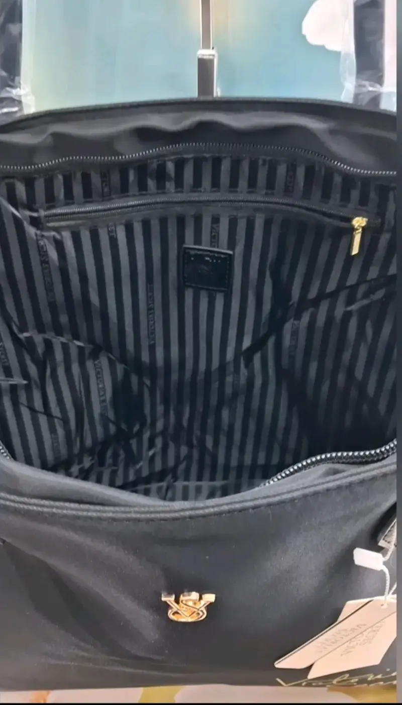 Bolso tote negro Victoria's Secret elegante - 5