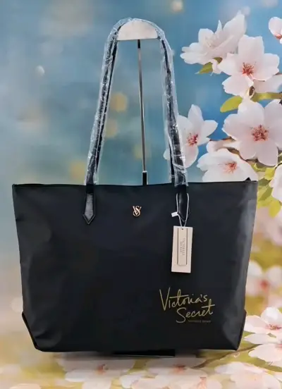 Bolso tote negro Victoria's Secret elegante - miniatura 6