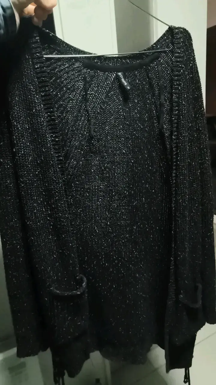 Tapadito negro Barbado para mujer - 1