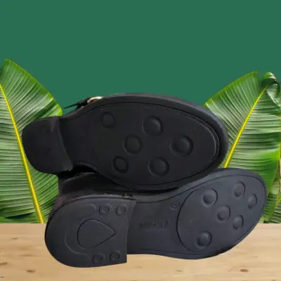 Botines negros con perlas para mujer - miniatura 5