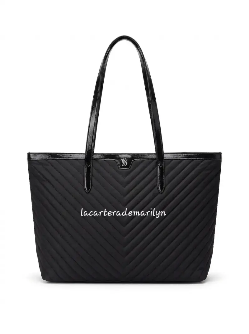 Bolso tote cartera negro Victoria Secret - 1