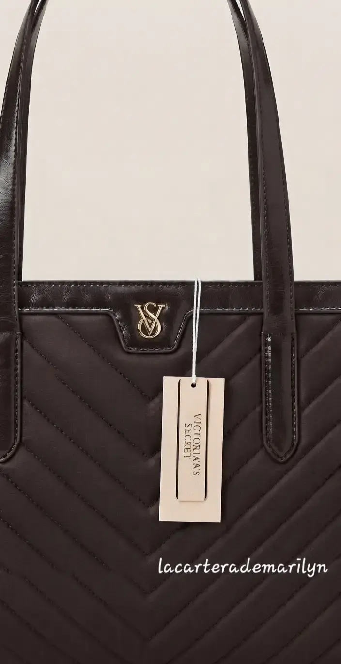 Bolso tote cartera negro Victoria Secret - 5