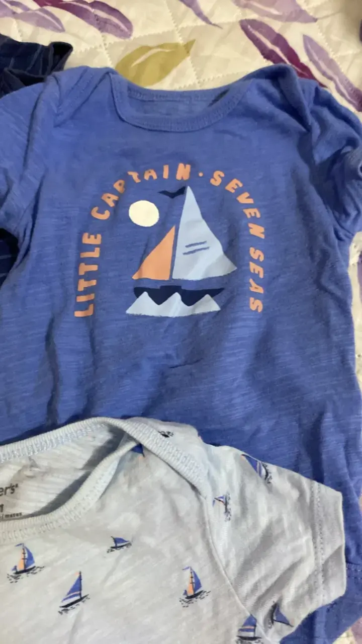 Set de 3 bodies para bebé Carter's con diseño de barcos - 3