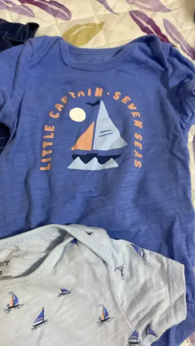 Set de 3 bodies para bebé Carter's con diseño de barcos - miniatura 3