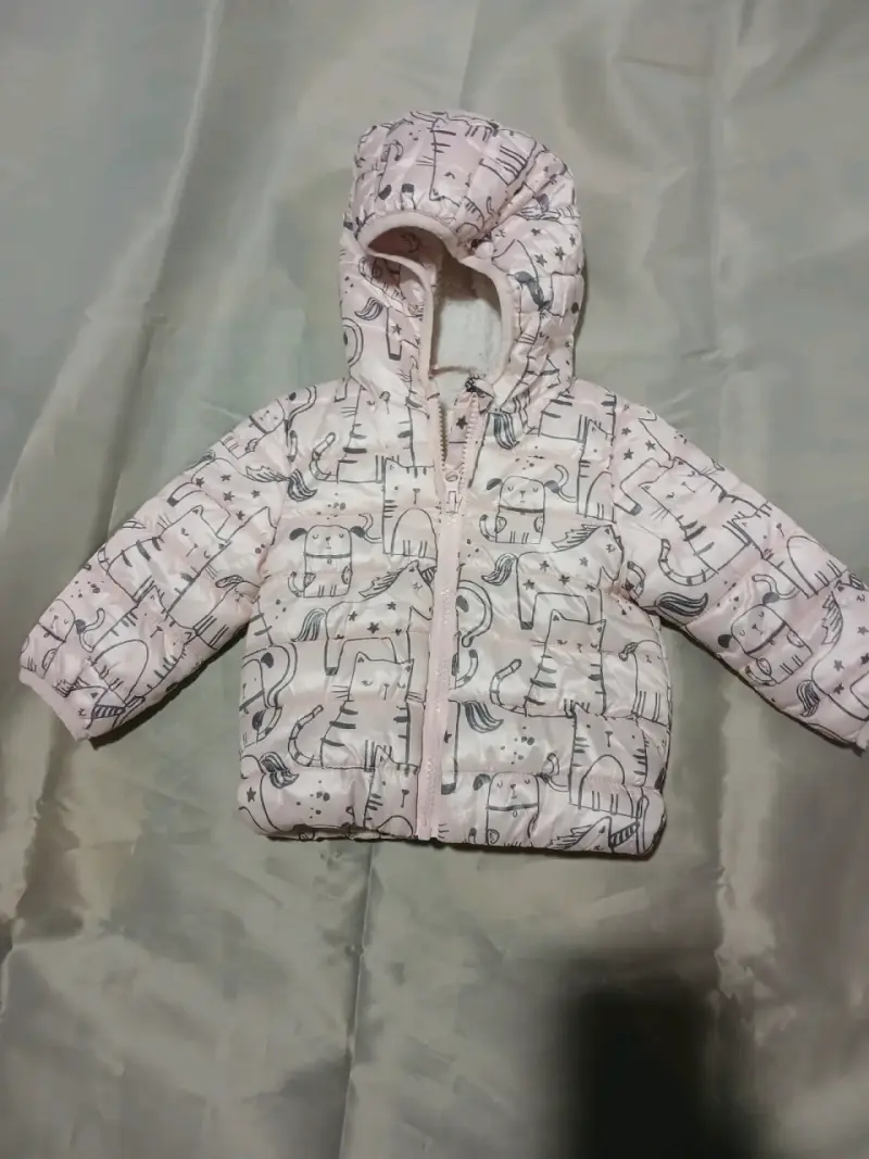 Chaqueta infantil con capucha estampada - 1