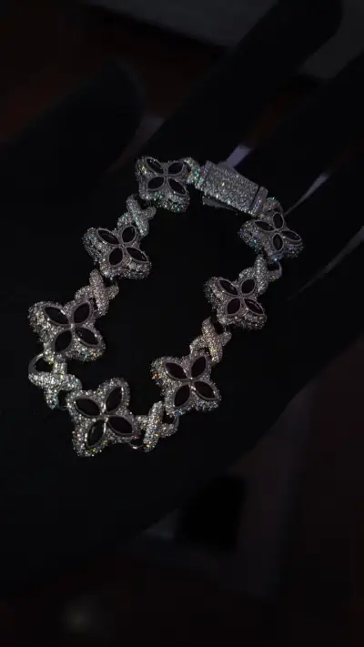 Pulsera de lujo Treboles 4 hojas con Circones 5A+ - miniatura 5