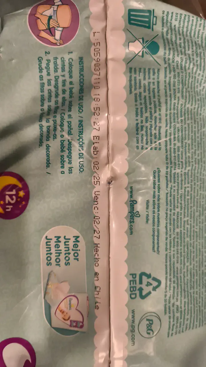Pañales Pampers Premium Care Talla G 148 unidades - 2