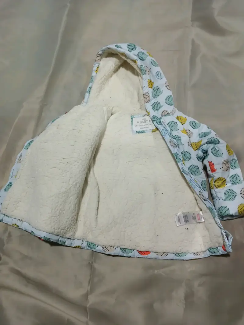 Chaqueta infantil con capucha estampado erizos - 2