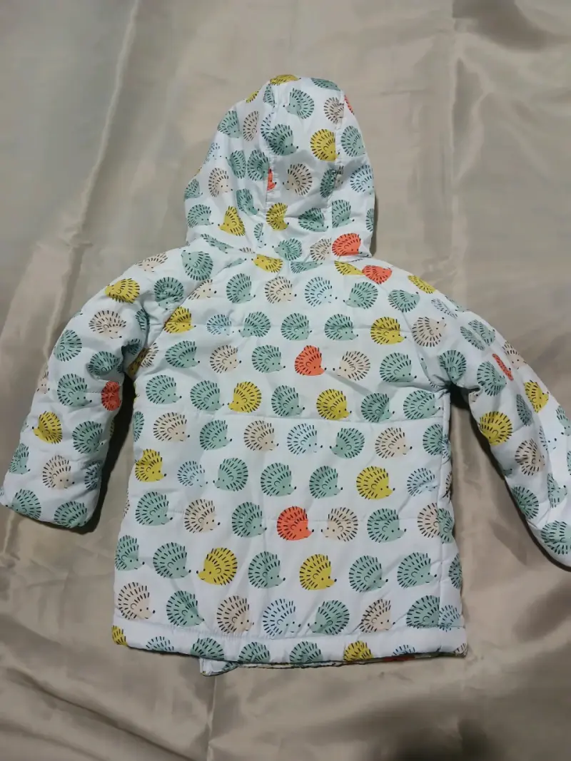 Chaqueta infantil con capucha estampado erizos - 4