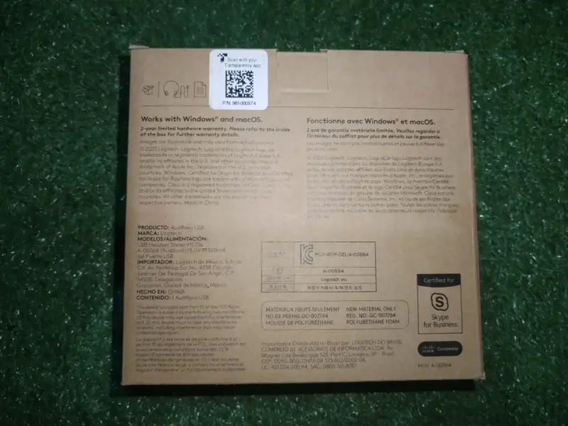 Auriculares USB Logitech H570e con micrófono - 2