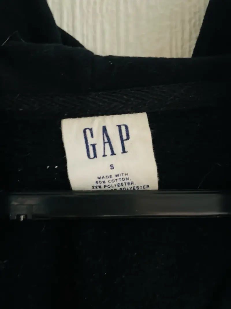 Polerón con capucha negro GAP para mujer - 2