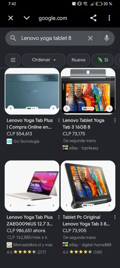 Tablet Lenovo con pantalla táctil - miniatura 2
