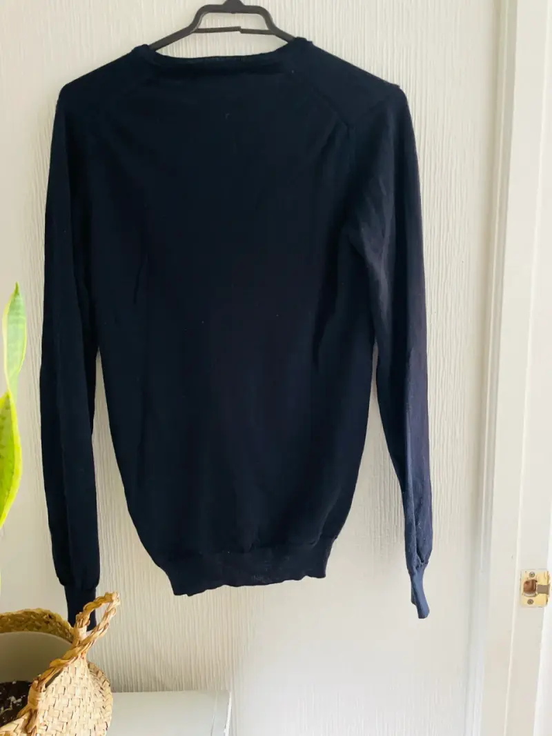 Suéter negro de lana para hombre - 3