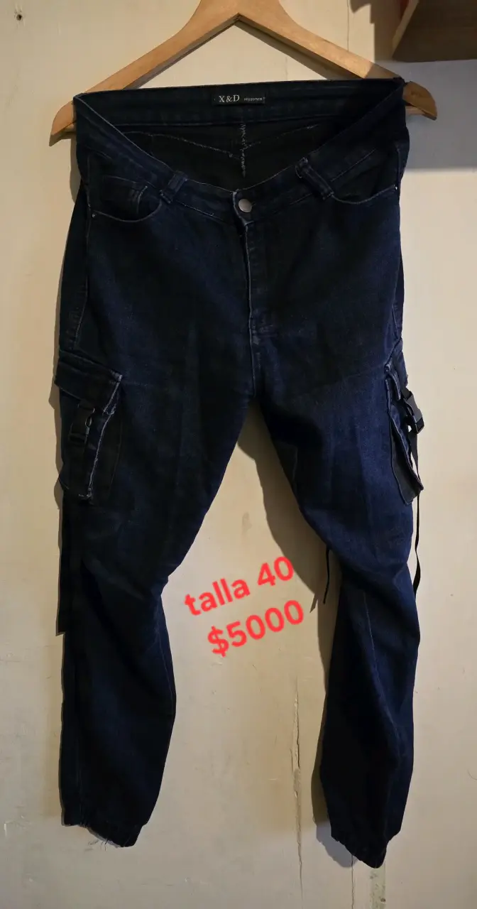 Overol de mezclilla talla 46 con tirantes ajustables - 2