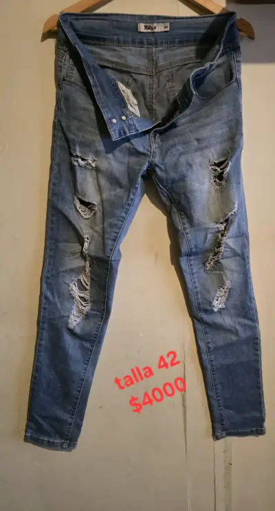 Overol de mezclilla talla 46 con tirantes ajustables - miniatura 5