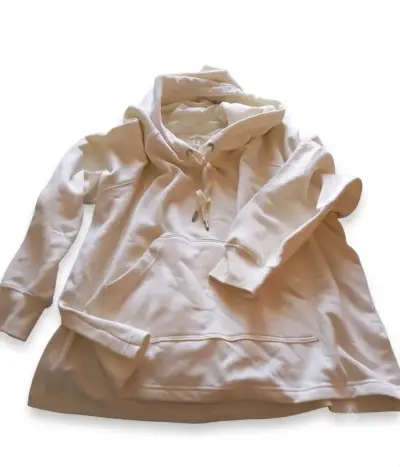 Polerón blanco con capucha para mujer - miniatura 2
