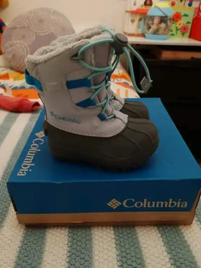 Botas de nieve para niños Columbia grises - miniatura 3