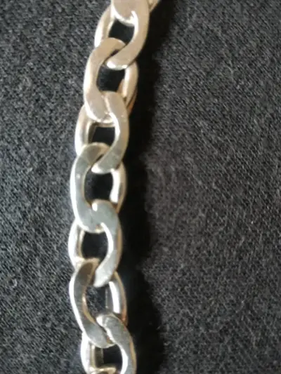 Cadena de plata gruesa para hombre - miniatura 2