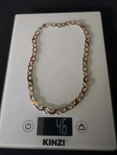Cadena de plata gruesa para hombre - miniatura 6