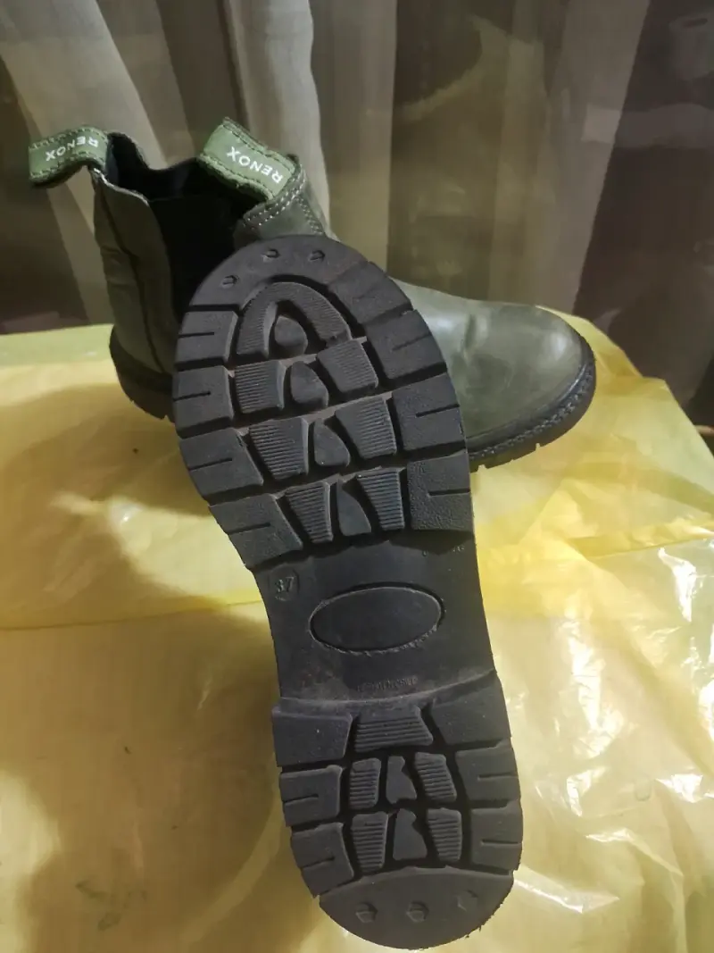 Botines de cuero verde Renox para hombre - 3