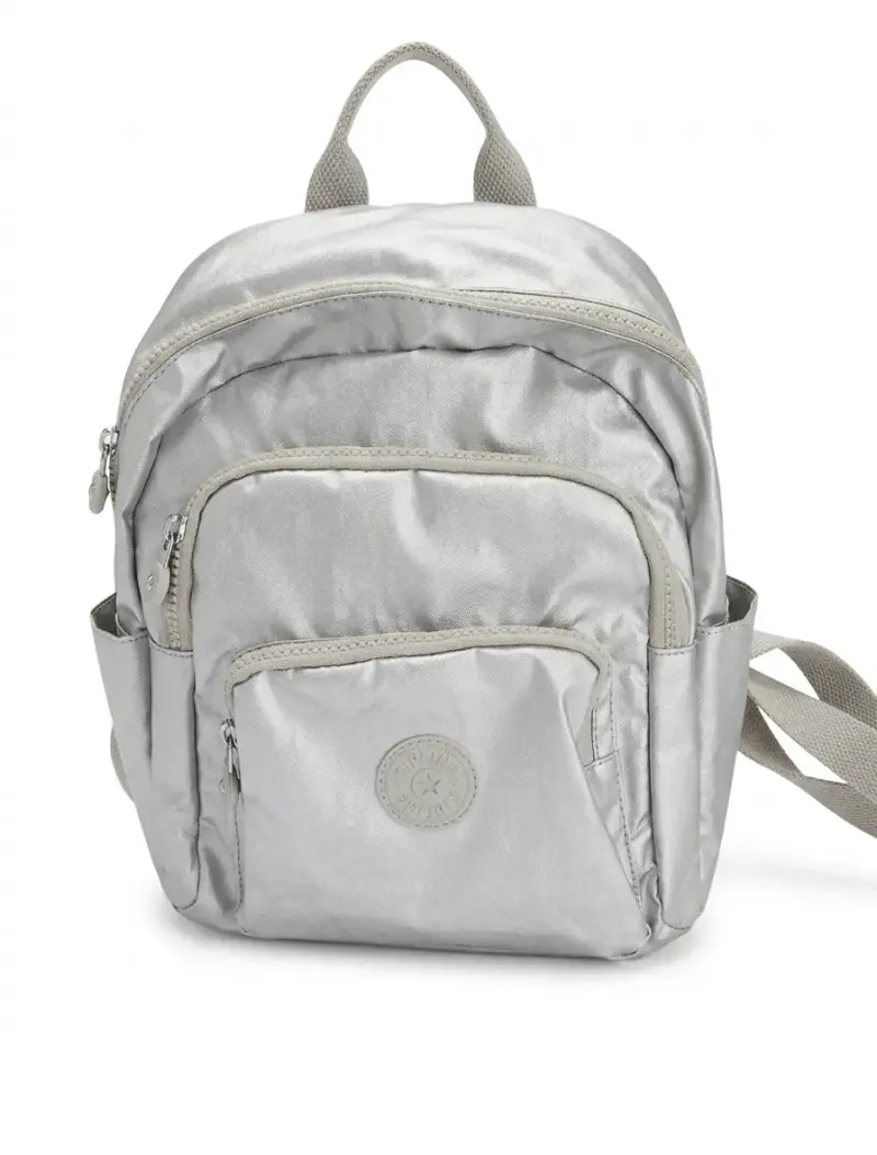 Mochila plateada con múltiples bolsillos - 2