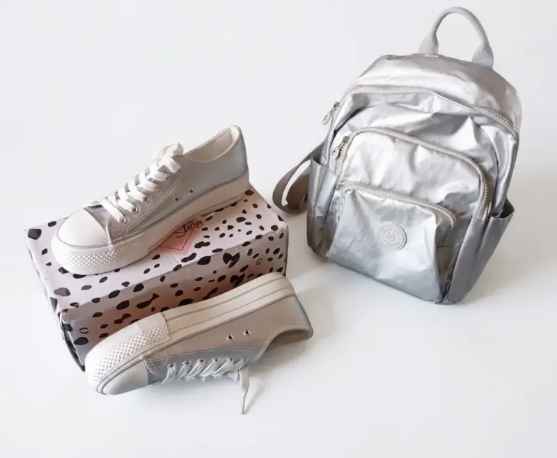 Zapatillas plateadas de plataforma para mujer - 5